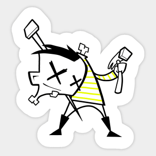 Mr. Sinmo (Zim style) yellow Sticker